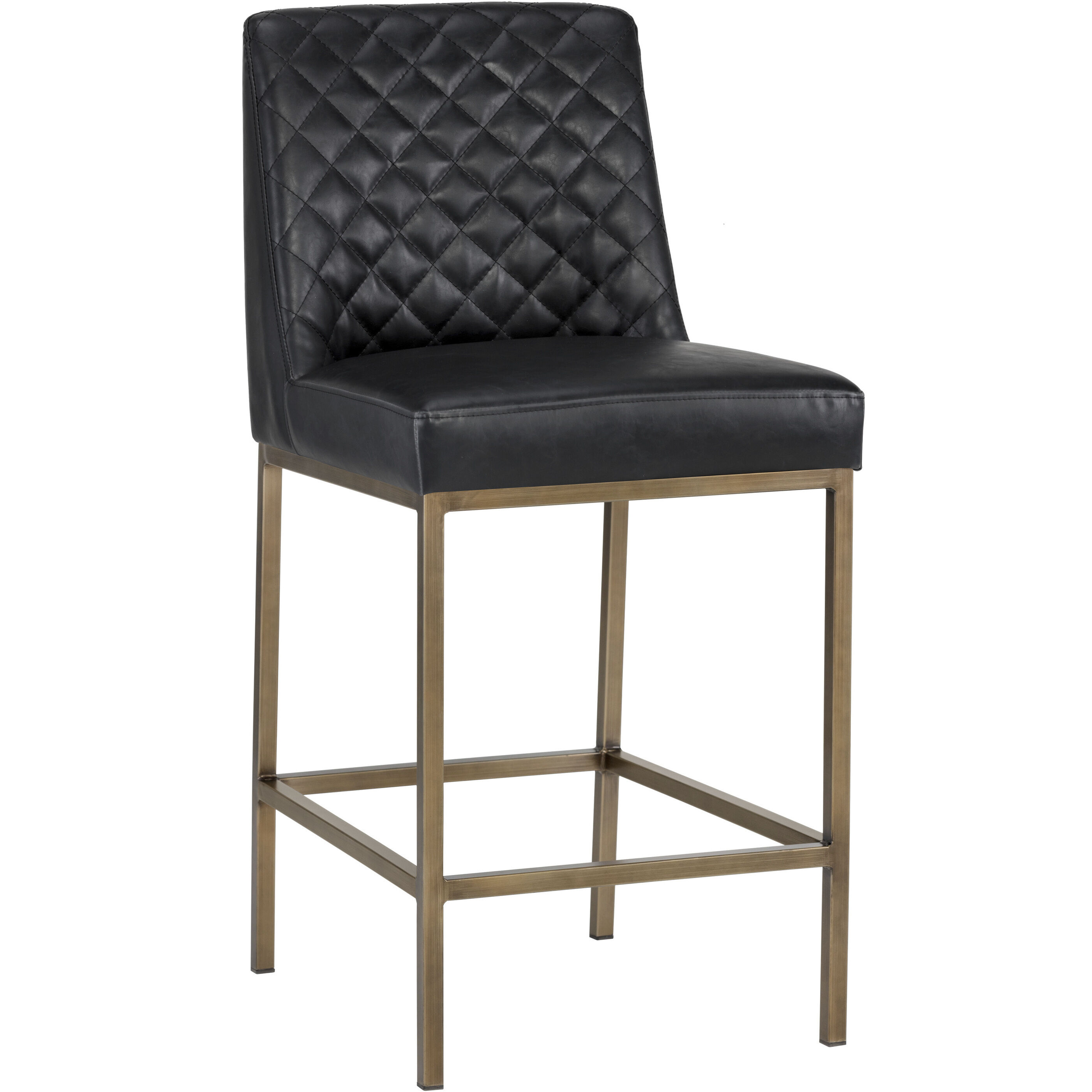 Leighland 38 inch Coal Black Counter Stool